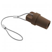 Hubbell Wiring Device-Kellems HBLMCAPBN - SINGLEPOLE, MALE CAP, BROWN