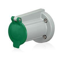 Leviton 17S31-G - SNAP-LID FOR 17 19 SERIES RECEP GREEN